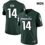 Men's Michigan State Spartans NCAA #14 Noah Kim Green NIL 2022 Authentic Nike Stitched College Football Jersey DA32G65VN